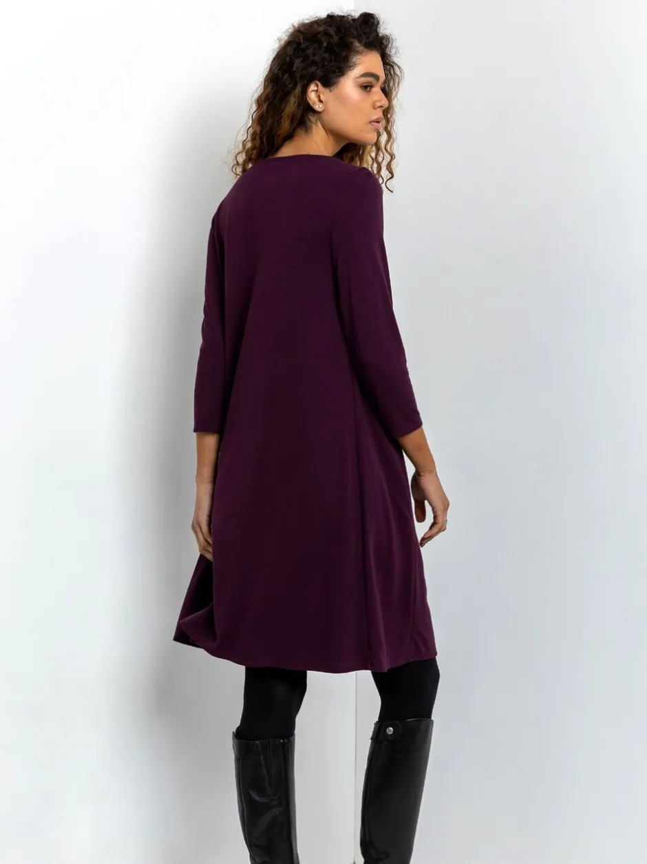 Jurken|Roman - Swingjurk in A-lijnmodel met zakje