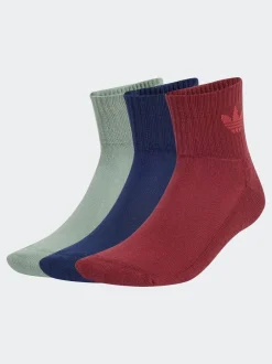 Sokken En Panty's|Sokken|adidas originals Rood - set van 3 halfhoge sokken