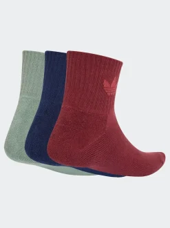 Sokken En Panty's|Sokken|adidas originals Rood - set van 3 halfhoge sokken