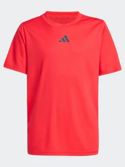 Shorts*adidas - Train Essentials 3-Strepen Kids T-shirt & Shorts Set Rood