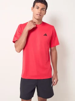Sportkleding|adidas Rood - Train Essentials trainingsshirt