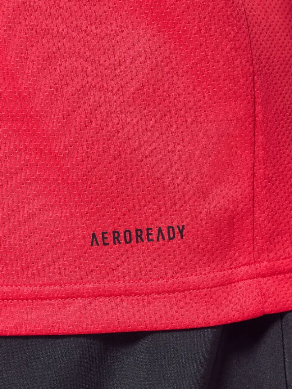 Sportkleding|adidas Rood - Train Essentials trainingsshirt