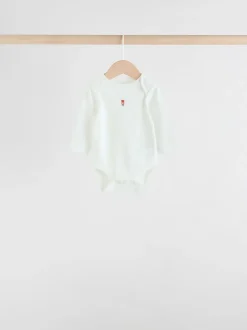 Rompertjes En Hemdjes|Rompertjes En Hemdjes*Next Rood - Baby London Bodysuits met lange mouwen 5 Pack