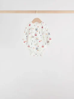 Rompertjes En Hemdjes|Rompertjes En Hemdjes*Next Rood - Baby London Bodysuits met lange mouwen 5 Pack