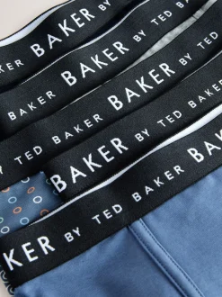 Ondergoed|Baker by Ted Baker - jongens boxershorts verpakking van 5 Rood