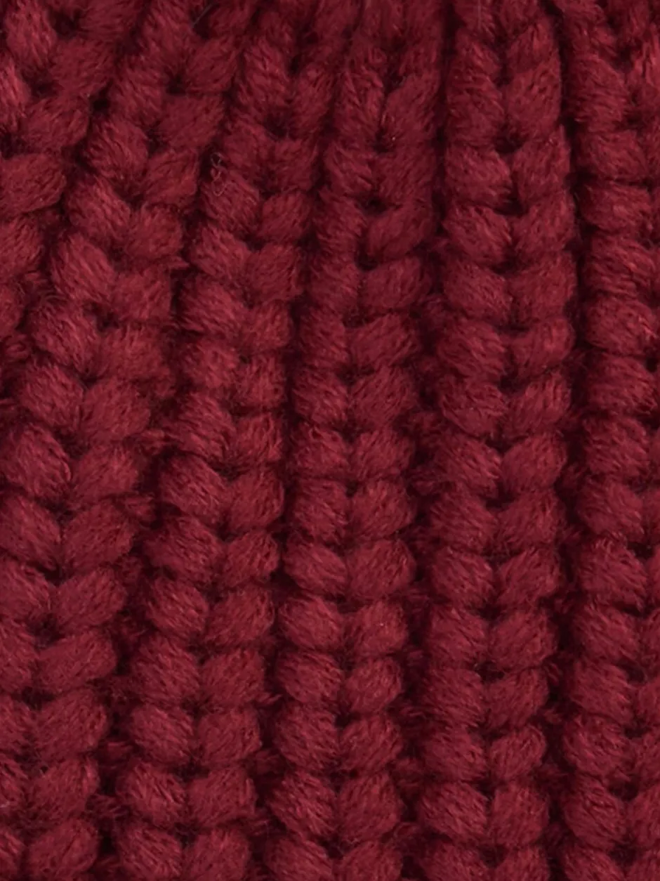 Mutsen, Handschoenen En Sjaals|Barbour Rood - ® Saltburn beanie-muts met pompon