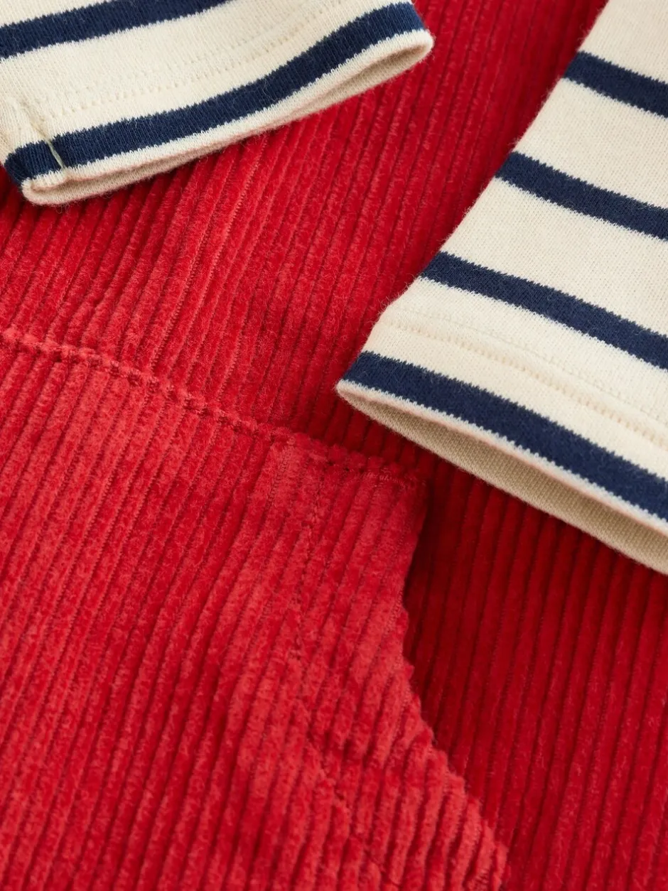Rompertjes En Tuinbroeken|Sets En Outfits|Next Rood - Corduroy bretelbroeken en Bodysuit set (0mnd-2jr)