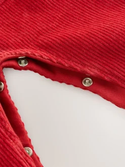 Rompertjes En Tuinbroeken|Sets En Outfits|Next Rood - Corduroy bretelbroeken en Bodysuit set (0mnd-2jr)