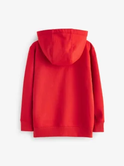 Sweaters En Hoody´S*Next Rood - Effen hoodie met doorlopende rits (3-16 jr)