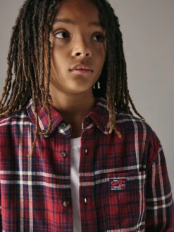 Shirts|Superdry - Geruit hemd Rood