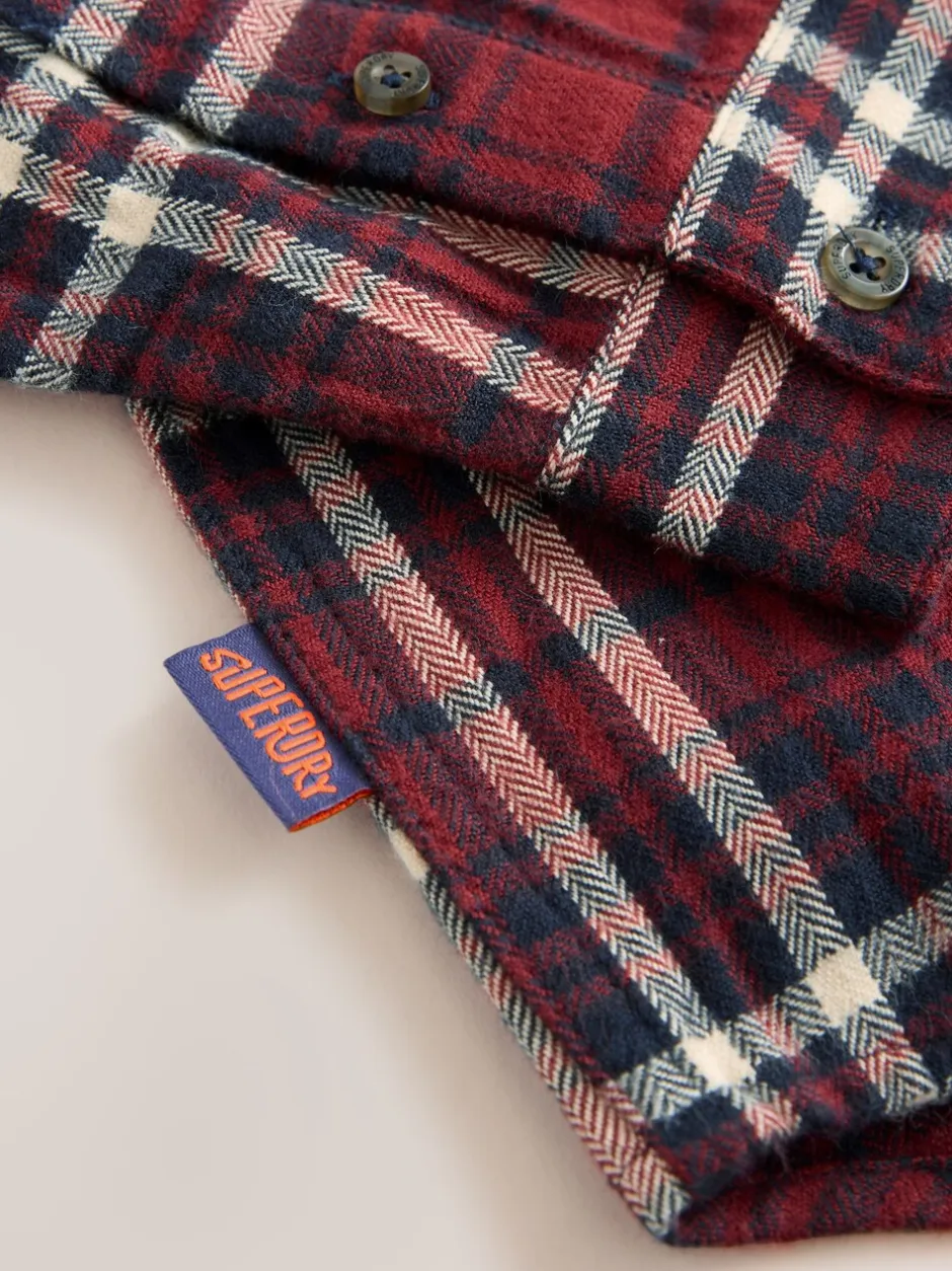 Shirts|Superdry - Geruit hemd Rood