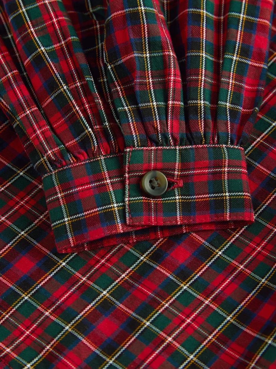 Overhemden En Blouses*Next Rood - Geruite blouse met ruches aan de kraag (3-16jaar)