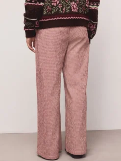 Broeken|Next - Gingham Wide Leg Trousers Rood