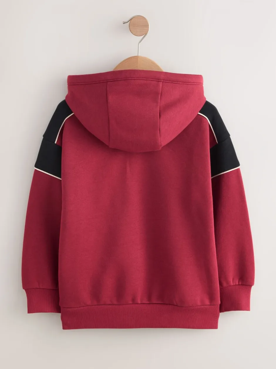 Sweaters En Hoody´S|Next - Hoodie met kleurblokken (3 - 16 jr) Rood