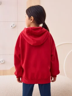 Schoolkleding|Sweaters En Hoody´S*Next - Katoenrijke sporthoodie met ritssluiting (3-16 jr) Rood