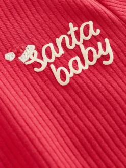 Rompertjes En Hemdjes|Next Rood - Kerstmis Baby Bodysuit