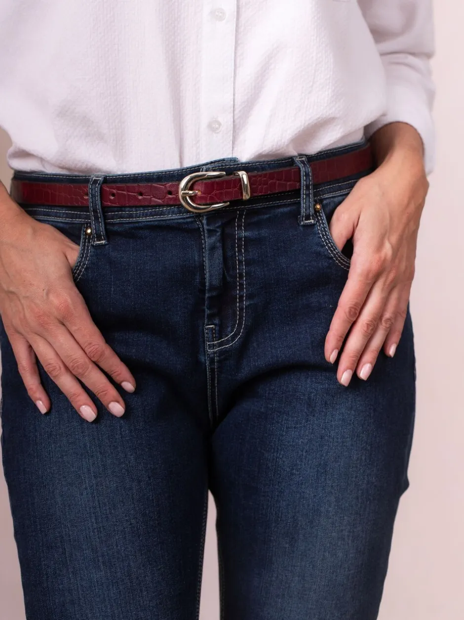 Ceintuurs*Lakeland Leather - Kirkby Belt Rood