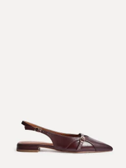 Schoenen Met Hakken|Lage Schoenen|Linzi - Prague Lage schoenen met spitse neus en gespdetail Rood