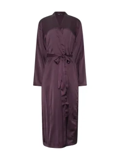 Badjassen*Long Tall Sally - Satin Maxi Robe Rood