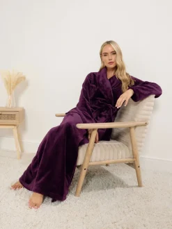 Badjassen|Long Tall Sally - Super Luxe Shawl Maxi Robe Rood