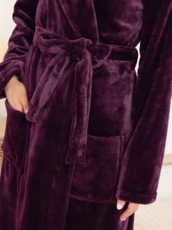 Badjassen|Long Tall Sally - Super Luxe Shawl Maxi Robe Rood