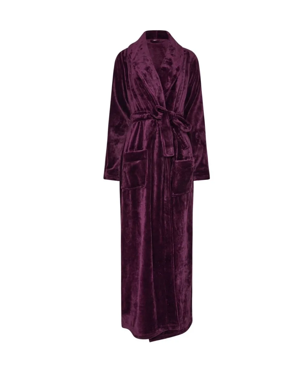 Badjassen|Long Tall Sally - Super Luxe Shawl Maxi Robe Rood