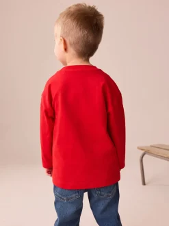 T-Shirts|Tops*Next - Marvel T-shirt met lange mouwen (6mnd-8jr) Rood