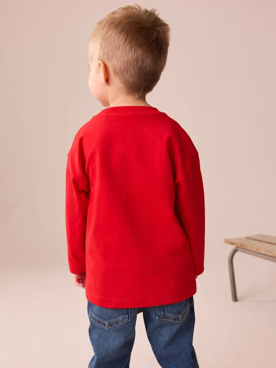 T-Shirts|Tops*Next - Marvel T-shirt met lange mouwen (6mnd-8jr) Rood