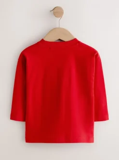 T-Shirts|Tops*Next - Marvel T-shirt met lange mouwen (6mnd-8jr) Rood