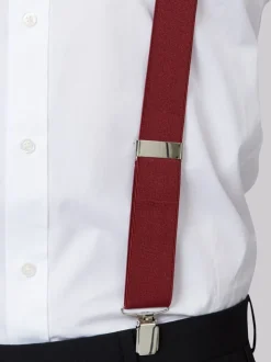 Riemen En Bretels*MOSS - clip-bretels Rood