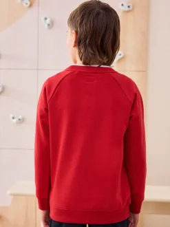 Schoolkleding|Schoolkleding|Next Rood - Schoolsweater met ronde hals (3-17jr)