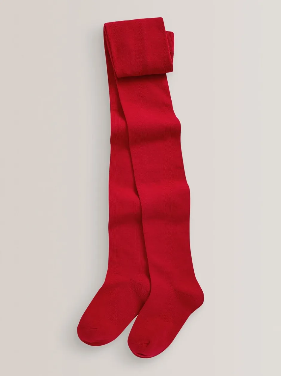 Sokken En Panty's|Sokken En Panty's*Next Rood - Set van 3 katoenrijke schoolmaillots