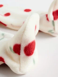 Babypakjes En Babypyjama's|Next - Set van 2 microfleece babypyjama's met tweewegrits Rood