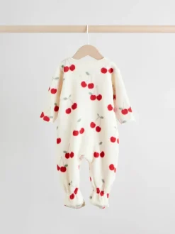 Babypakjes En Babypyjama's|Next - Set van 2 microfleece babypyjama's met tweewegrits Rood