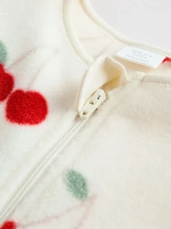 Babypakjes En Babypyjama's|Next - Set van 2 microfleece babypyjama's met tweewegrits Rood