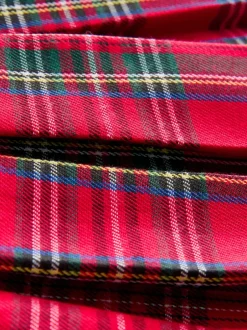 Shorts En Rokken|Next Rood - Tartan Bow Skirt with Navy Tights (3mths-7yrs)