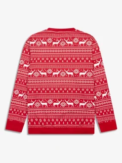 Pyjama's|Loungewear|The Little Tailor - kerstpyjama met rendier Rood