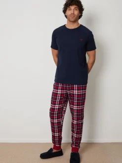 Pyjama's|Loungewear|Threadbare Rood - pyjamaset