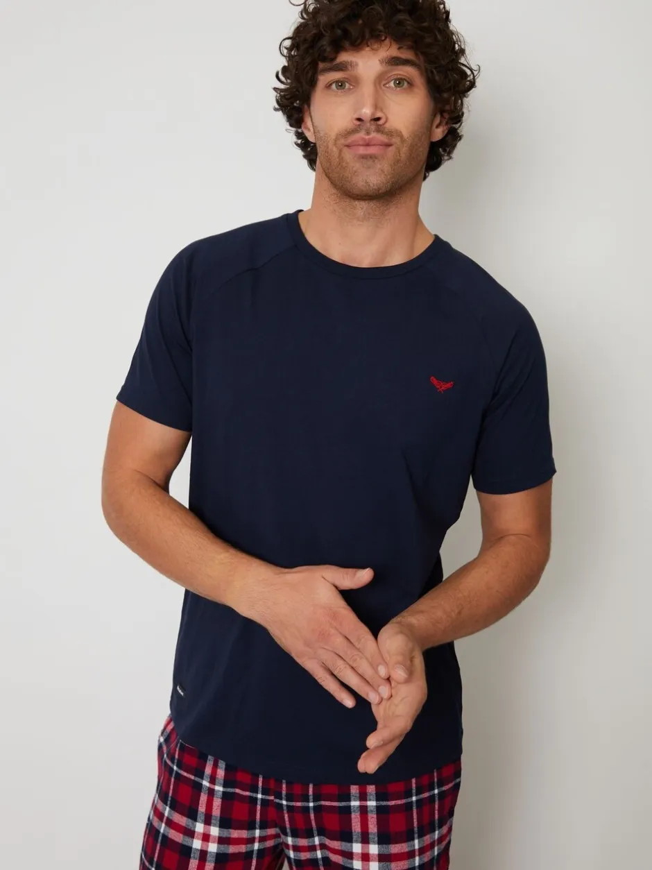 Pyjama's|Loungewear|Threadbare Rood - pyjamaset
