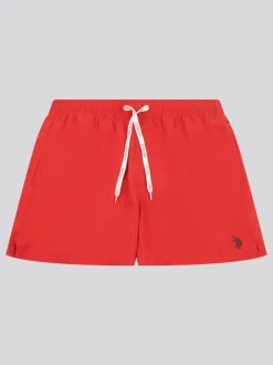 Badkleding*U.S. Polo Assn - . Mens Core Swim Shorts Rood