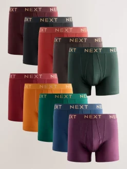 Ondergoed|Ondergoed|Next Rood - Verpakking van 10 - Boxershorts met A-voorkant