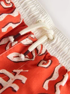 Badkleding|Badkleding*Next - Zwemshort met print (3 mnd-7 jr) Rood