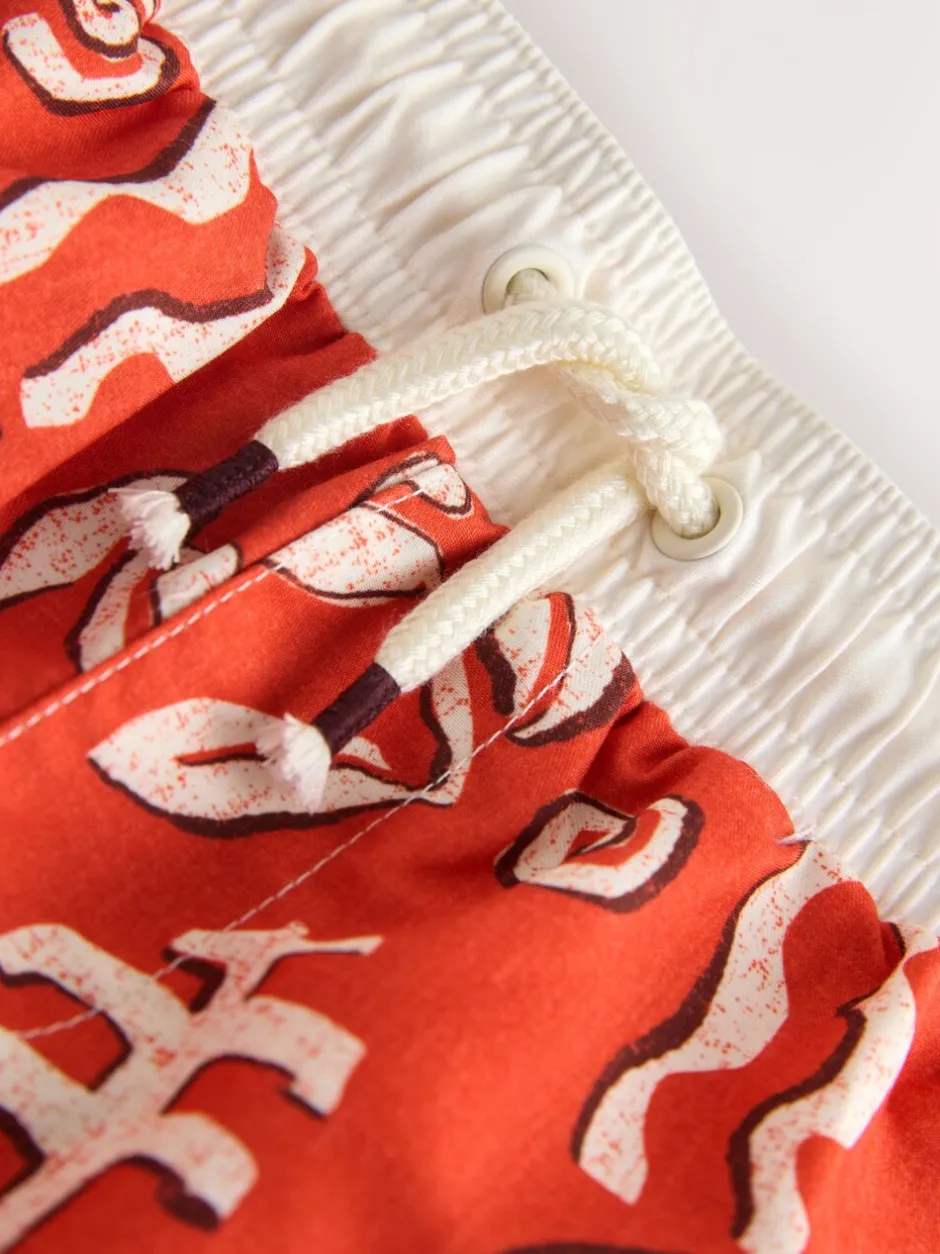 Badkleding|Badkleding*Next - Zwemshort met print (3 mnd-7 jr) Rood
