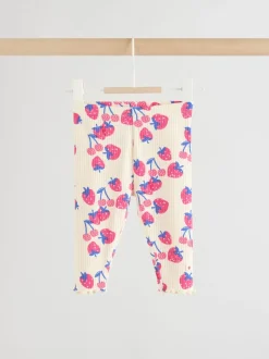 Sets En Outfits|Sweaters En Hoody´S*Next - Baby Sweatshirt and Leggings 2 Piece Set (0mths-2yrs) Rood aardbei