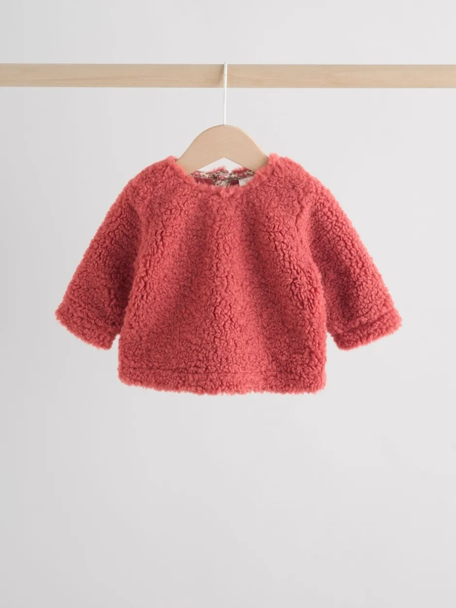 Truien En Breisels|Sets En Outfits*Next - 2 -delige Set van Fleece Tops en Leggings voor Baby''s (0mnd-2jr) Rood gebloemd