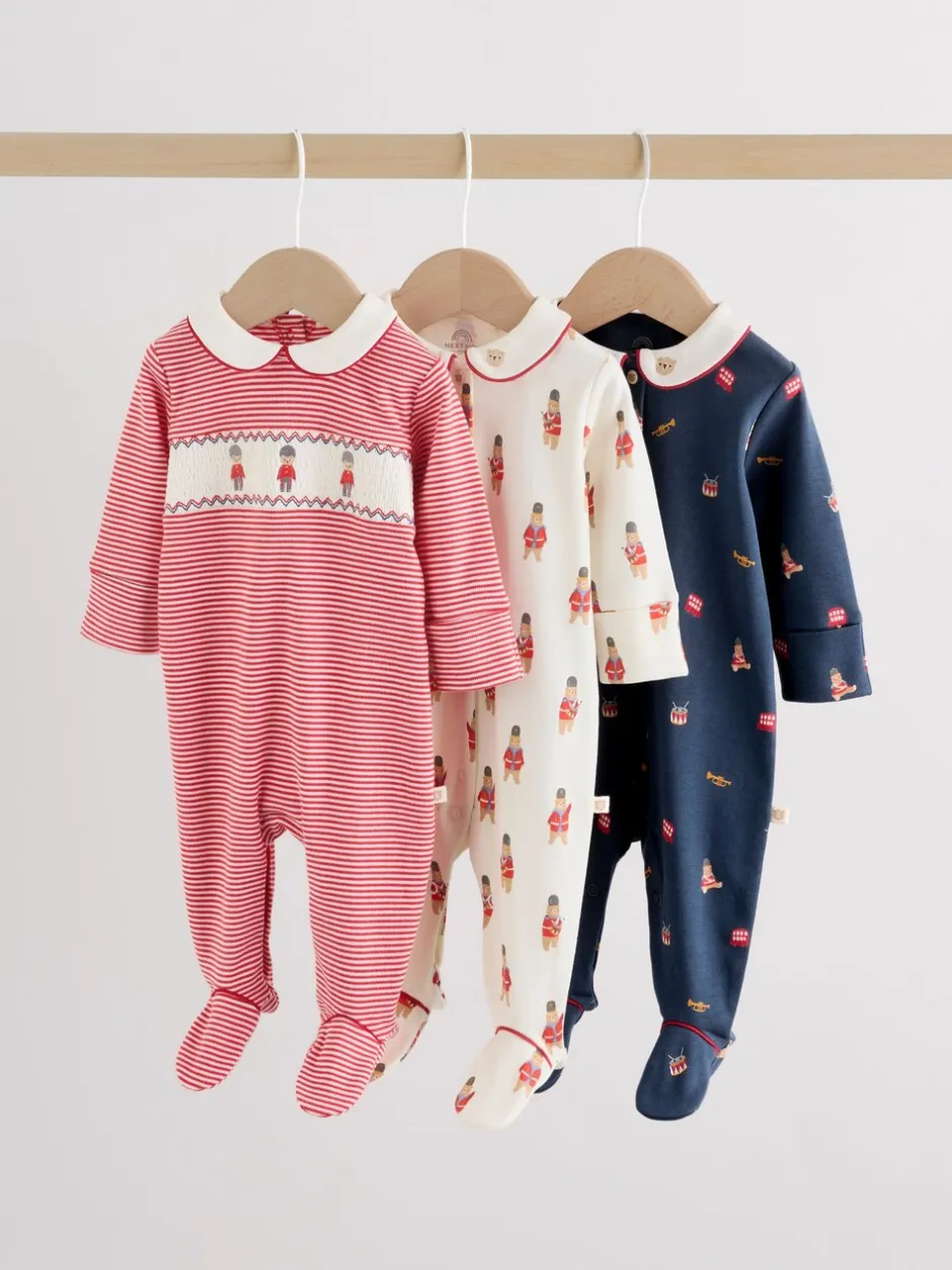 Babypakjes En Babypyjama's|Next - Verpakking van 3 babypyjama's (0-2jr) Rood met beer