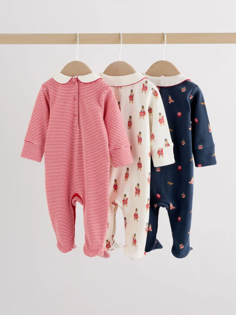 Babypakjes En Babypyjama's|Next - Verpakking van 3 babypyjama's (0-2jr) Rood met beer