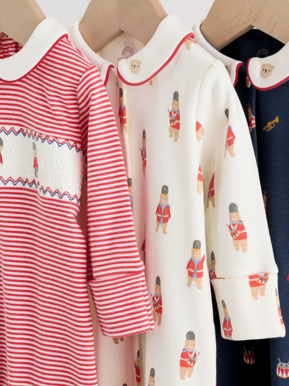 Babypakjes En Babypyjama's|Next - Verpakking van 3 babypyjama's (0-2jr) Rood met beer