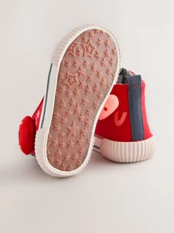 Sneakers*Next - Hoge sneakers Rood met hartjesprint