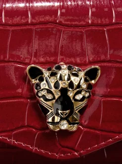 Tassen En Portemonnees*Lipsy Rood met krokodillenleereffect - Clutch Bag